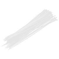 Uxcell Nylon Self Locking Cable Zip Ties Fastener, 3mm x 300mm, 100Pcs, Beige