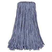 Boardwalk 2024B Mop Head Standard Head Cotton/Synthetic Fiber Cut-End 20oz Blue 12/Carton