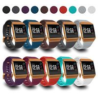 AIUNIT Compatible Ionic Bands for Men Women Teens Kids Small with Burnt Orange Buckle, Replacement Strap Sport Accessory Wristband for Ionic Smart Watch