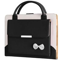 Jennyfly iPad 10.2" Case 2019, Hands-Free Stand Handbag Cover Full Body Protective Business Case Corner Protection Smart Cover with Auto Sleep/Wake Feature for 2019 iPad 7th Generation 10.2"- Black