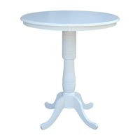 Whitewood Industries International Concepts 36" Round Top Pedestal Table, White