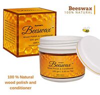 Karnan's 100% natural Beeswax Furniture Polish, Wood Seasoning Beeswax for Furniture, Non-Toxic for Furniture care, Wood protection, All-Purpose Beeswax for Wood Cleaner. Wood polish and conditioner.