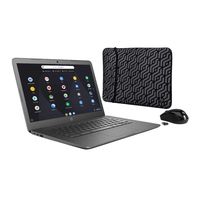 HP 14-CA 14-inch Full HD WLED Intel Celeron 4GB 64GB eMMC Chromebook Bundle