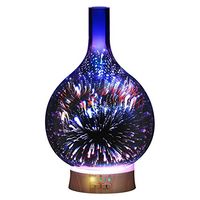 AHJKDHFUYBHC Aromatherapy 3D Diffuser,3D Diffuser Essential Oils humidifier Fragrance lamp Aroma Stove Bedroom Household use Nightlight-B