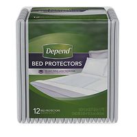 Pack of 3 - Depend Incontinence Bed Protectors, Disposable Underpad, Overnight Absorbency, 12 Count