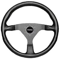 Momo MCL35BK1B Montecarlo 350 mm Leather Steering Wheel by MOMO