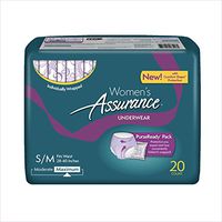Assurance for Women Maximum Absorbency Protective Underwear with Comfort Shape, Small-Medium, 20-Count (2 Pack)