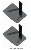 2 PCS Wall Mount Shelf for Direct Tv Box, DVD Player, DVR, Cable Box, Blu-ray Player, X-Box
