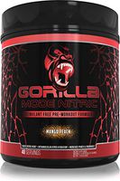 Gorilla Mode Nitric Stimulant Free Pre Workout - Massive Pumps · Vasodilation · Power - L-Citrulline, Creatine, GlycerPump™, Agmatine Sulfate, Nitrosigine®, VasoDrive-AP® - 695 Grams (Mango Peach)