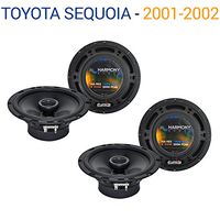 Compatible with Toyota Sequoia 2001-2002 Factory Speaker Upgrade Harmony (2) R65 Package New