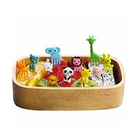 6STARSTORE New arrival mini animal cartoon food fork fruit pick sign bento lunches party decor vegetable tableware dinnerware 10pcs/set