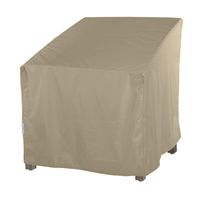SunPatio Outdoor Oversized Club Chair Cover, Water Resistant, Lightweight, Helpful Air Vents, All Weather Protection, 40" W x 34" D x 39" H, Neutral Taupe