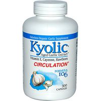 Wakunaga - Kyolic, Aged Garlic Extract, Odorless, Formula 106, 300 Capsules - 2pc