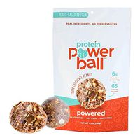 Protein Power Ball | On-the-Go Snacks | Gluten Free, Dairy Free, Soy Free Snack | High Protein Energy Bites (Dark Chocolate Peanut, 6 Pack)