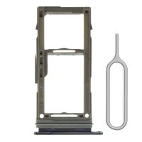 Afeax Single SIM Card Tray Holder Slot Replacement Compatible with Samsung Galaxy S10/S10 Plus (Black)