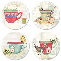 Tea Time Seals - Set of 24 (6 of Each)