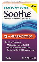 Bausch & Lomb Soothe XP Emollient Lubricant Eye Drops Xtra Protection with Restoryl 0.50 oz (Pack of 2)
