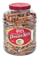 Utz Country Store Pretzel Stix - 55 oz. Barrel -Thicker 4" Pretzel Sticks, Perfect for Dipping - Thick, Crunchy Pretzel Sticks with Zero Cholesterol