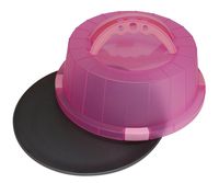 G & S Metal Products Company PBC45UH-PK ProBake Teflon Xtra Non-Stick Cake and Pastry Bakeware Carrier with Cover and Handles, 12'', Perfect Pink