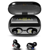 2019 Latest Style Touch Control Wireless Earbuds,Bluetooth 5.0 Wireless Earbuds with 4000mAh Portable Charging Case,IPX6 Waterproof Built-in Mic in Ear Sport Earphones