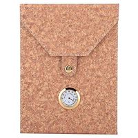 Garosa Portable Cigar Case Handmade Wood Cigar Humidor Spanish Cedar Artificial Leather Cigar Storage Box with Hygrometer, Humidor for Travel,Business for Cigar Lovers(Yellow)