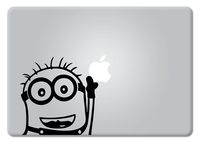 Minion Touching Apple Despicable Me Macbook Decal Vinyl Sticker Apple Mac Air Pro Retina Laptop sticker