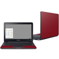 Mightyskins Skin Compatible with Samsung Chromebook 3 11.6" - Solid Burgundy | Protective, Durable, and Unique Vinyl Decal Wrap Cover | Easy to Apply, Remove, and Change Styles | Made in The USA