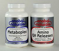 Anabol Naturals Meta GHR Stack: Metaboplex 120 caps, 800 mg and Amino GHReleasers120 caps, 800 mg