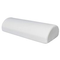 ZotoyaShop Half Moon Bolster Pillow Sleep Restoration Memory Foam Leg Knee Support Back Pain Relief Lambar Removable Cover Cotton