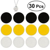 ROSENICE 12.5mm Diffuser Locket Necklace Refill Pads Diffuser Replacement Pads 30Pcs