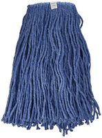 Winco Yarn Mop Head, 24-Ounce, 4 Ply Cut Head, Blue