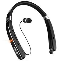 Bluetooth Headset, GRDE Bluetooth Headphones-[30 Hrs Playtime] Wireless Stereo Neckband Foldable Sport Earbuds with Mic Retractable Earphones Compatible for X/8/7/XS Plus Samsung Galaxy S8 S9 S10