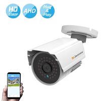 Jennov Security Camera Outdoor CCTV Analog Home Surveillance Camera 1200TVL Surveillance Bullet Camera Weatherproof Housing 24PCS LEDs,68ft IR Night Vision Work with DVR System