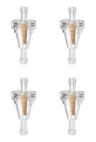 Outlaw Racing Inline Fuel Filter - Motorcycle Gas Fuel Line - Bike, Scooter ATV Fuel Filter - Clear Inline Filter for 1/4" Line - 0.88" Diameter Gas Filter for Motorcycle - 40-70 Micron Rating