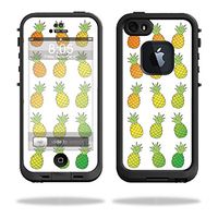 MightySkins Skin Compatible with Lifeproof iPhone 5s case - Rainbow Pineapples | Protective, Durable, and Unique Vinyl Decal wrap Cover | Easy to Apply, Remove, and Change Styles | Made in The USA