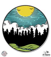 GT Graphics Forest Landscape Sun Nature Scene Outdoor - 12" Vinyl Sticker Waterproof Decal