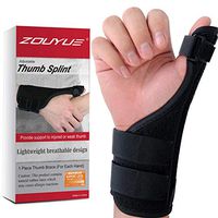Thumb Brace, Thumb Support with Removable Splint, Finger Splint for Both Hand, Thumb Wrist Stabilizer for Men, Women, Tendinitis, Bowling, Sports Injuries Pain Relief