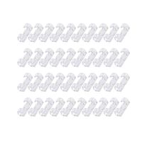 Cable Clip - Self-Adhesive Cable Clips Organizer Drop Wire Holder Cord Management, Pack of 40, Transparent