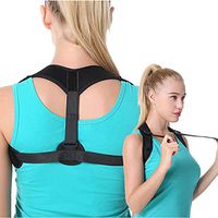 ZHXHX Male and Female Posture Braces - Effective Upper Back Support and Trainer - Pain Relief for Shoulders and Neck Fully Adjustable Support