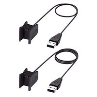 for Fitbit Alta HR Charger with Reset Button, MIMEI 2-Pack 3.3ft/1m or 1.8ft/55cm Replacement Charging Cable Cradle Dock Adapter for Fitbit Alta HR Fitness Wristband (2-Pack 1.8ft+3.3ft, Black)