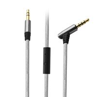 Aux Cable, Tsumbay Audio Cable with Microphone and in-line Control, 3.5mm Male to Male Cable Headphone Cable Premium Nylon Auxiliary Cord for Headphones, PS4, Home/Car Stereos (1m)