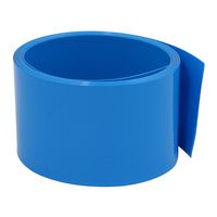 uxcell 43mm Flat Width 2M Long PVC Heat Shrinkable Tube Blue for 26650 Battery Pack