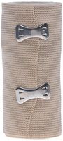 Medline Sure-Wrap Elastic Bandage with Clips, Latex Free, Non Sterile, 4" x 5 yard, Beige (Case of 50)