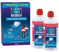 Clear Care Cleaning & Disinfecting Solution with Lens Case, Twin Pack, 12-Ounces Each