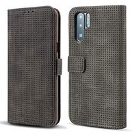 JUNXI Phone case Phone Cover Mesh Breathable Horizontal Flip Leather Case for Huawei P30 Pro, with Card Slot & Holder & Wallet & Photo Frame (Black) Full Body Protection (Color : Black)