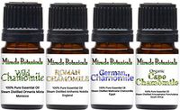 Miracle Botanicals Chamomile Essential Oil Sampler - Set of 4 100% Pure Therapeutic Grade Essential Oils - German Chamomile, Roman Chamomile, Organic Cape Chamomile, and Wild Chamomile -(4)5ml