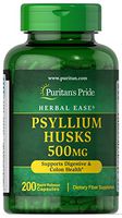 Puritan's Pride Psyllium Husks 500 mg-200 Capsules