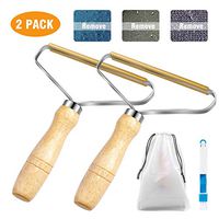 Portable Lint Remover，Anonion 2 Pack Clothes Fuzz Shaver eusable Double Sided Lint Roller Travel Brush for Removing Lint Dust in Clothes and Furniture(with Storage Bags and Brush）