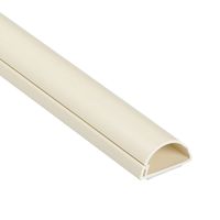D-Line 1M3015M Mini Trunking | Decorative Self-Adhesive Cover | Electrical Tidy, Popular Cable Management Solution | 30mm (W) x 15mm (H) -1 Meter Length-Magnolia (Beige), 1 x 1