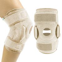 Vive Hinged Knee Brace - Open Patella Support Wrap for Women, Men - Compression for ACL, MCL, Torn Meniscus Ligament and Tendonitis - for Running, Athletic Tear, Arthritis Joint - Adjustable Strap